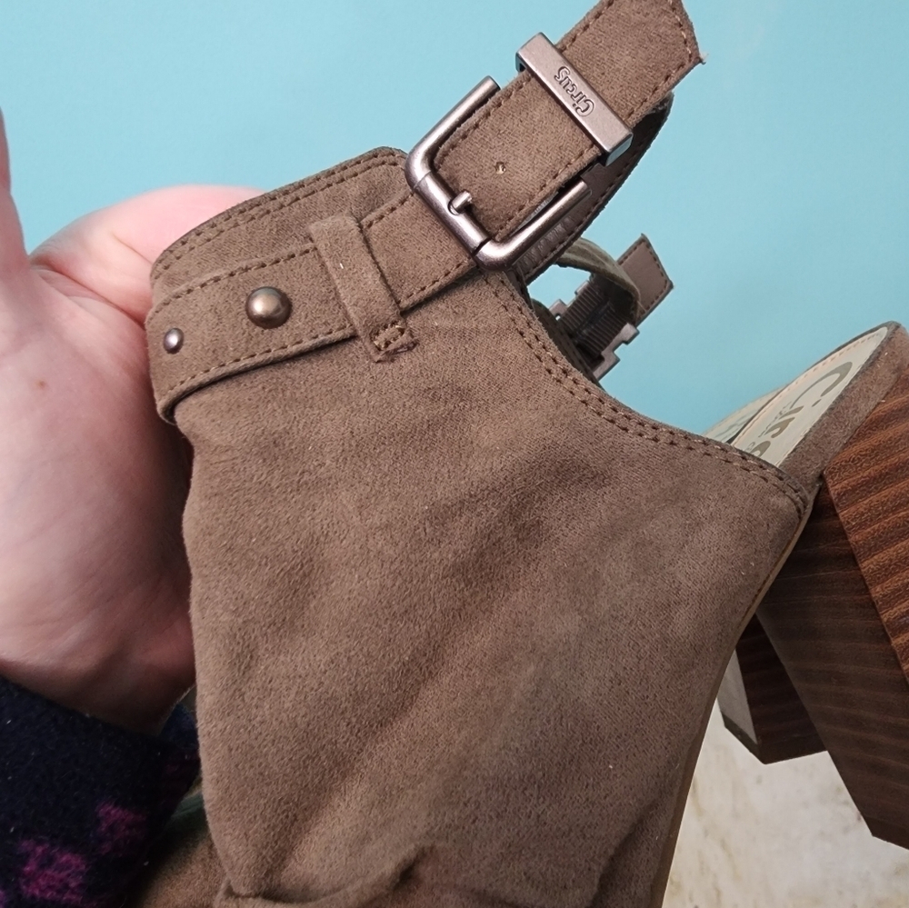 Circus by Sam Edelman Emmy Peep Toe Heeled Boot Size 8 - Picture 9 of 9